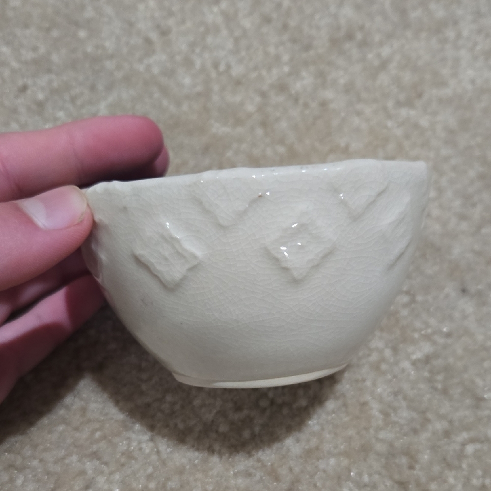 FREE W ANY PURCHASE!Elegant Cream Textured Bowl